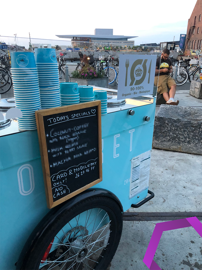 No cash, mobile payment only in Reffen, Copenhagen No cash, mobile payment only in Reffen, Copenhagen